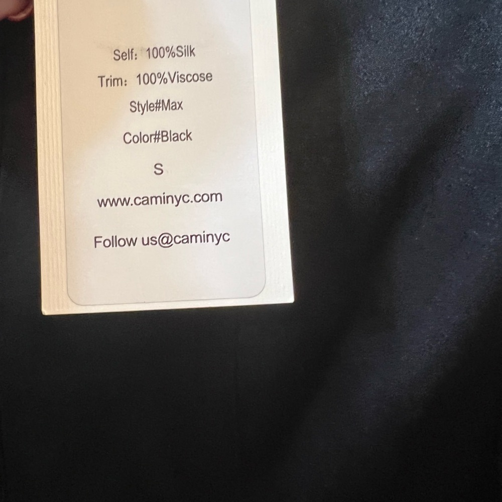 NWT Cami NYC black silk fringe pants size small 2/4 - Picture 8 of 15